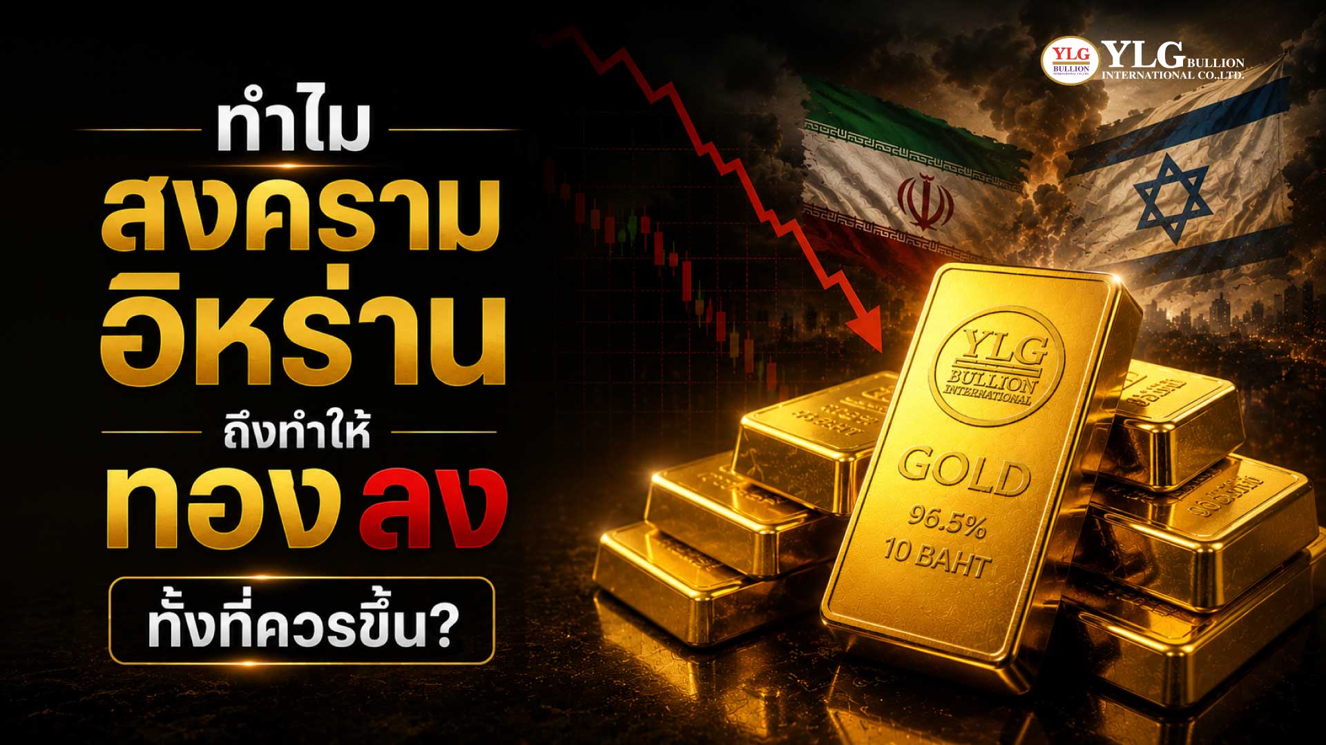 ทำไมสงครามอิหร่านถึงทำให้ทองลง ทั้งที่ควรขึ้น?